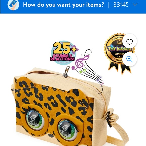 Purse Pets, Leoluxe Leopard Interactive Purse Pet with Over 25 Sounds and Reacti - Picture 3 of 5
